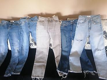Farmerke: 5 farmerki lot, 3 zara i 1 denim xxs i stradivarius xs34 al odg xxs — 4