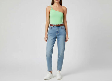 body bezowe hm: H&M, Body damskie, rozmiar M