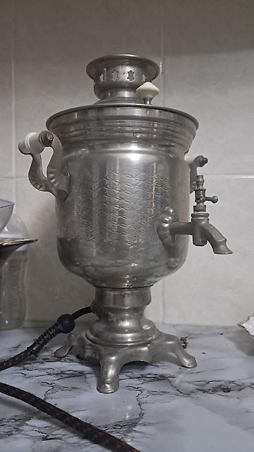 elektrikli fincan: Latun samovar – klassik dizaynlı, elektrikli model. 3 litir — 1