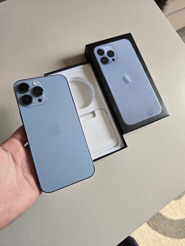 телефоны в корее цены: IPhone 13 Pro Max, Колдонулган, 256 ГБ, Sierra Blue, Куту, 85 %
