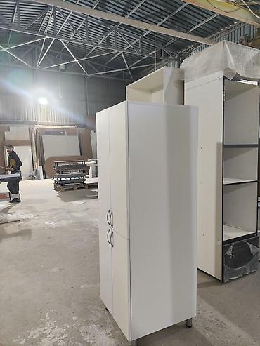 penal şkaf: Ağ rəngli dik şkaf - Material: laminat/MDF lövhə - Rəng: mat ağ - — 3