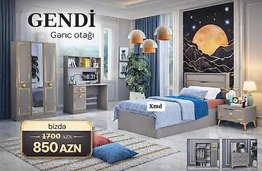 carpayı dəsti: GENDİ – Gənc otağı dəsti Komplektin tərkibi: - 1 nəfərlik çarpayı — 1