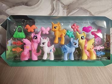 детский конь: Набор игрушек “My Happy Horse” - В комплекте 5 фигурок пони разных — 1