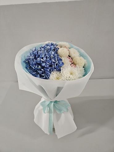 корзина цветы: 💙 Голубая гортензия 😍 
Келишим баада! 🥰 — 1