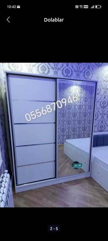 Dolablar: Yeni, Açılan, 3 qapılı Düz dolab, Qarderob, paltar dolabı, Azərbaycan — 25