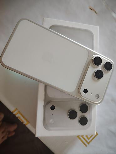 iphone 15 pro 1tb: IPhone 17 Pro Max, Б/у, 1 ТБ, Белый, Коробка, 100 % — 1