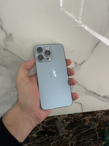 Apple iPhone: IPhone 13 Pro, 256 GB, Sierra Blue, Barmaq izi, Face ID