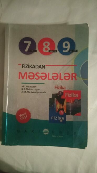 9 cu sinif abituriyent jurnali 2024 pdf: Salam Fizika fənnindən kitab. 7,8,9 sinifi əhatə edir