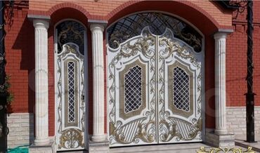 Həyət darvazaları: Metal EN MMC olaraq istədiyiniz forma və ölçüde demir işlerinin — 17