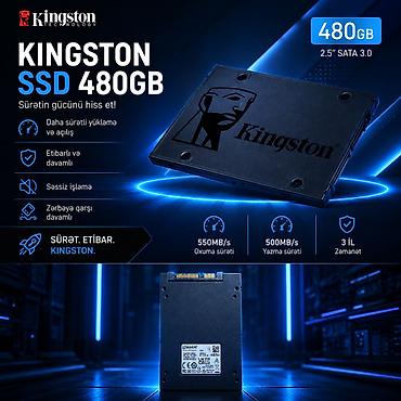 Накопители SSD: Внешний Накопитель SSD Kingston, 480 ГБ, 2.5", Б/у — 1