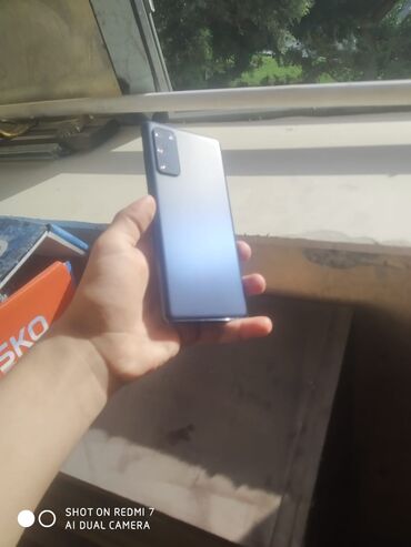 samsunq s20: Samsung Galaxy S20, 128 ГБ, цвет - Голубой, Отпечаток пальца, Беспроводная зарядка, Face ID