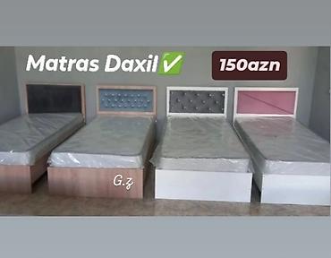 ortopedik matras: Tək nəfərlik çarpayılar – matras daxil. - Müxtəlif başlıq dizaynları — 1