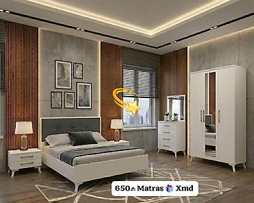 iskaflar: Müasir yataq otağı dəsti Komplektin tərkibi: - Çarpayı (iki — 1