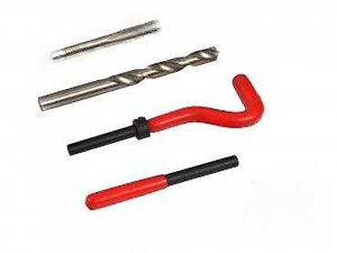 mini abrihter: Set za reparaciju navoja – Helicoil tip, u metalnoj kutiji - — 3