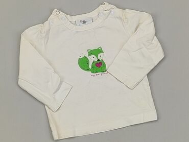 białe bluzki greenpoint: Bluzka, Topolino, 0-3 m, stan - Zadowalający