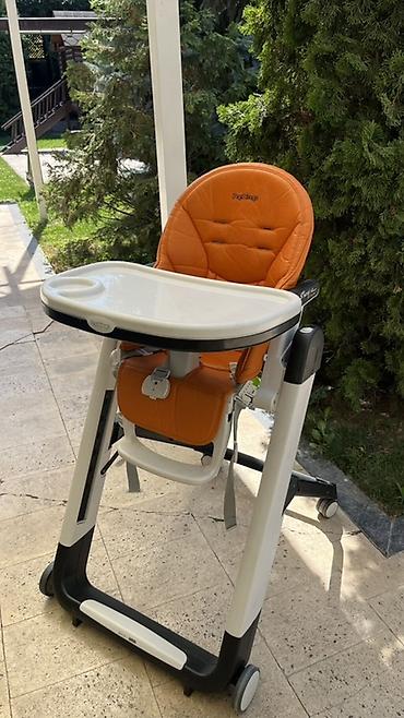 анатомия: Стульчик для кормления, Б/у, Peg perego, Трансформер, цвет - Оранжевый, Платная доставка — 2
