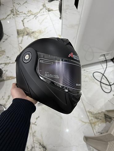moto mator: Motodəbilən tam üzlü kaska – mat qara - Tip: Full-face motosiklet — 3