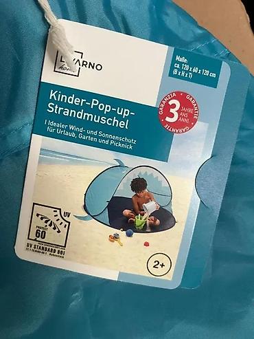 Šatori za decu: Dečiji pop-up šator za plažu u obliku ajkule – Livarno Home - Dizajn — 5