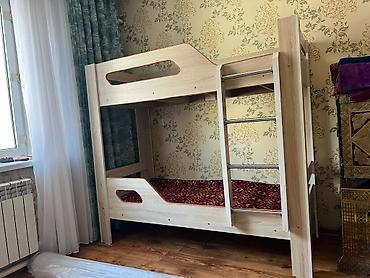 подростковые кровати: Двухъярусная детская/подростковая кровать из светлого ЛДСП — 1