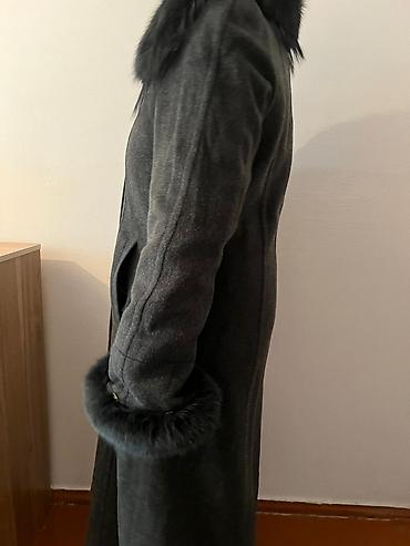 пальто зимнее: Пальто, Зима, Длинная модель, С поясом, 2XL — 4