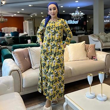 Повседневные платья: Повседневное платье, Турция, Лето, Длинная модель, Хлопок, Турецкое, Все размеры — 9