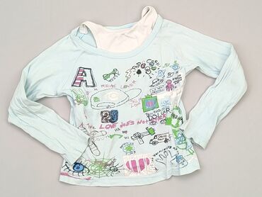 bluzki z cekinami dla dziewczynek: Bluzka, Alive, 8 lat, 122-128 cm, stan - Dobry