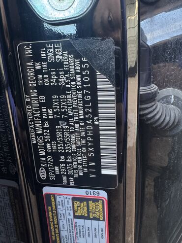 Kia: Kia Sorento: 2020 г., 3.3 л, Автомат, Бензин, Кроссовер — 16