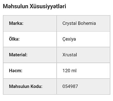 xrustal stekan: Çay dəsti, Xrustal, Bohemia, 6 nəfərlik, Çexiya — 3