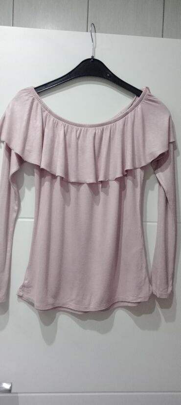 bluza br: S (EU 36), Viskoza, Jednobojni, bоја - Roze