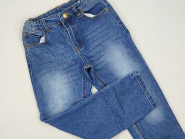 rajstopy termiczne allegro: Jeans, Little kids, 7 years, 122, condition - Perfect