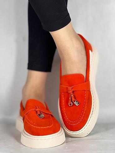 Мокасины и лоферы: Женские лоферы на платформе Размерный ряд 36.37.38.39.40 Большемеры — 6