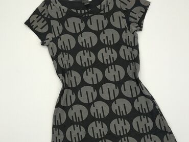 czarna sukienki rozkloszowana: Sukienka, S, H&M, stan - Bardzo dobry