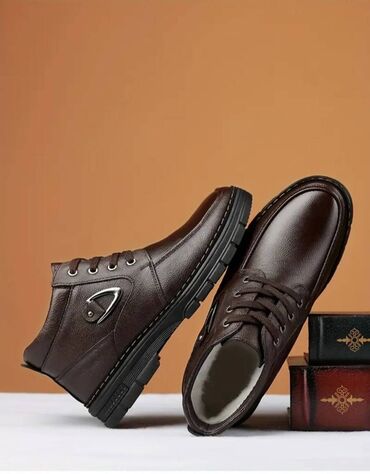 Digər kişi geyimləri: Yeni təbii dəridən içi xəzli və xəzsis sürüşməyən bot çəkmələr. Satış — 6