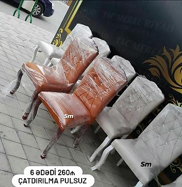 heyet stol stul: Qonaq otağı üçün, Yeni, Dördbucaq masa, 6 stul — 6