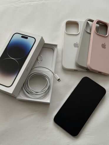 блоки питания для ноутбуков gembird: IPhone 14 Pro, Колдонулган, 512 ГБ, Күмүш, Коргоочу айнек, Каптама, Кабель, 80 %