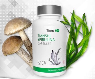 hint yagi qiymeti: Tiens markasına aid Tianshi Spirulina kapsulları ağ rəngli