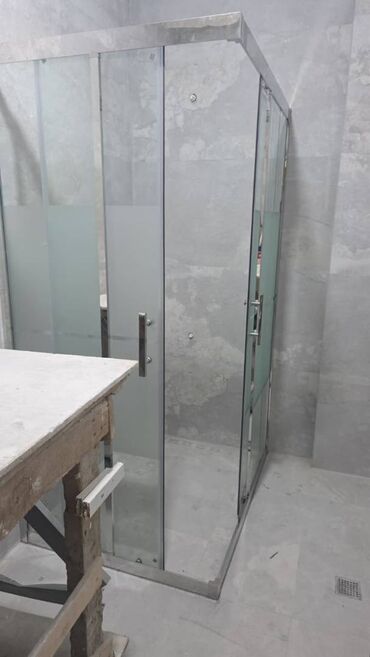 Hamam üçün aksessuarlar: Yeni Üstü açıq kabina, Künc üçün