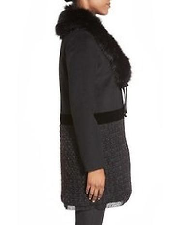бархат: Женское пальто со съёмным меховым воротником фирмы Vera Wang — 8