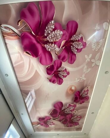 Натяжной потолок: Натяжной потолок Глянцевое, Матовое, 3D потолки Бесплатный замер, Гарантия, Монтаж — 24