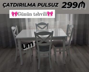 Mətbəx mebeli: Göz oxşayan masa dəsti _*YENİDİR. ENDİRİMLƏ ALIN💣*_ Qiymət : *299