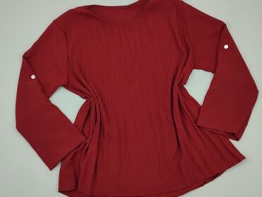 bluzki z długim rękawem czerwona: Blouse, 3XL (EU 46), condition - Very good