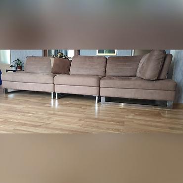 divan ortukleri: Ikisi 900 AZN yataq olur cekyat - Rəng: taupe/bej tonları - Parça — 3