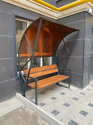 Скамейки: Скамейка Металл, Со спинкой — 8