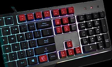 laptop ram: "MSI VIGOR GK30" oyun klaviaturası •‌ 3 hissəli konstruksiyaya malik — 9