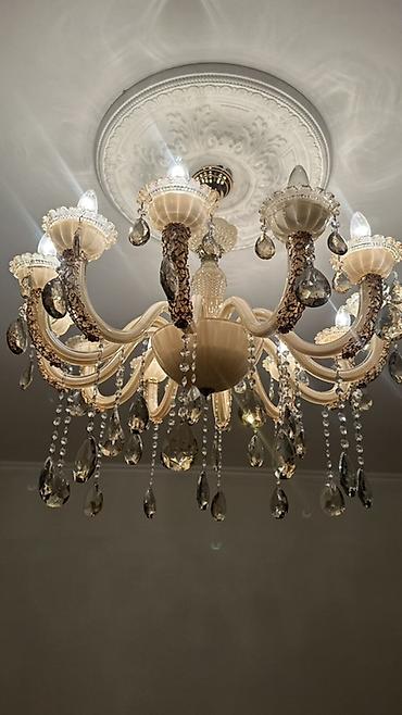 led lyustralar: Çılçıraq, 10 və daha çox lampa, Metal — 3