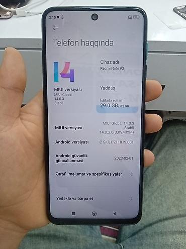 ayfon 7 ucuz: Xiaomi 128 GB, rəng - Mavi, 
 Barmaq izi — 1