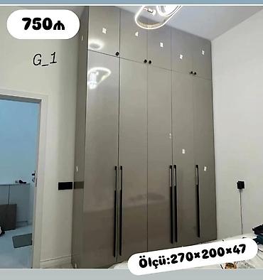 isqaf: Yeni, 6 qapı, Boz, Açılan, Düz dolab — 1