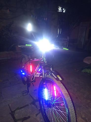 Velosiped aksesuarları: Məhsul: Velosiped üçün tam LED işıqlandırma dəsti Təsvir: - Ön güclü — 3