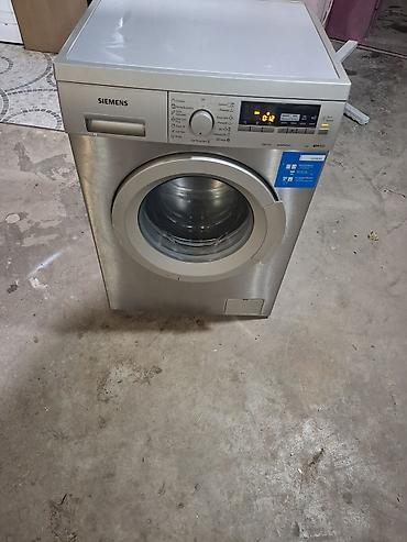 Siemens iQ500 önyükləməli paltaryuyan maşın - Paslanmayan polad