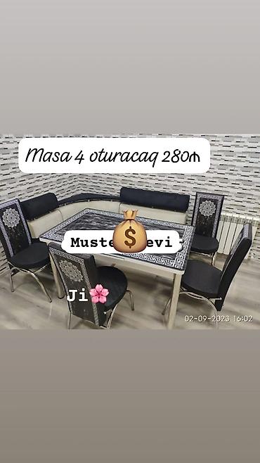 heyet stol stul: Masa ve oturacaq rəng seçimi var — 1